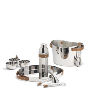 Wyatt Cocktailshaker aus Stahl und Braun offre 