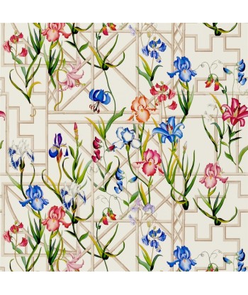 CL Fretwork Garden Azur Wallpaper Comparez plus de prix