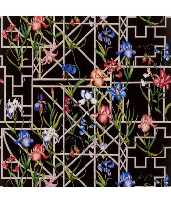 CL Fretwork Garden Jet Wallpaper du meilleur 