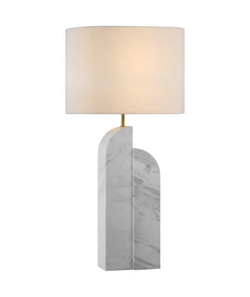 Savoye-Lampe, gerader weißer Marmor votre