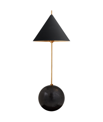 Cleo Orb Akzentlampe aus schwarzem Messing Profitez des Offres !