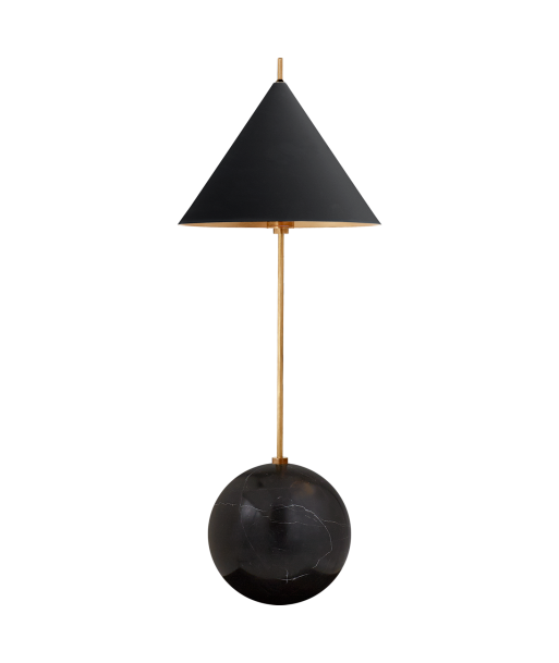 Cleo Orb Akzentlampe aus schwarzem Messing Profitez des Offres !