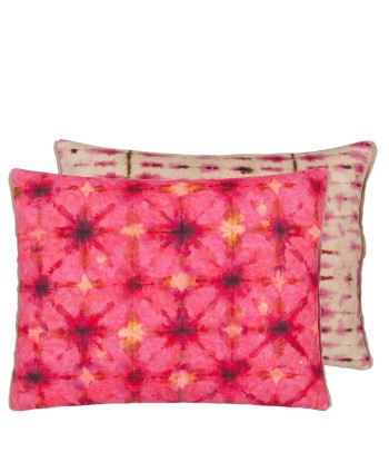 DG Shibori Fuchsia Kissen le des métaux précieux