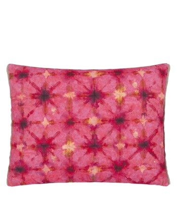 DG Shibori Fuchsia Kissen le des métaux précieux