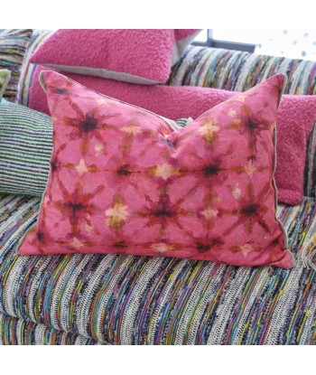 DG Shibori Fuchsia Kissen le des métaux précieux