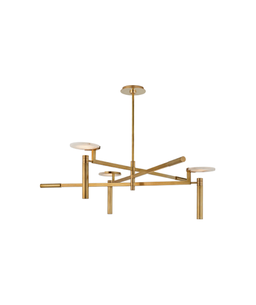 Melange-Kronleuchter – Messing und Alabaster 2024